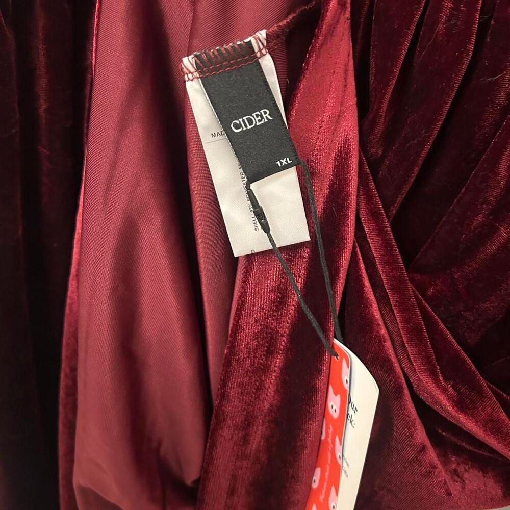Cider Women's Burgundy and Red Dress - Picture 2 of 3